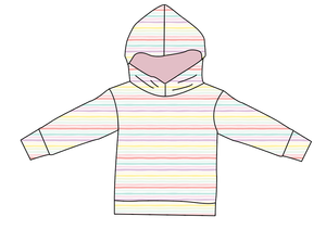 Easter Stripes Oversized Hoodie