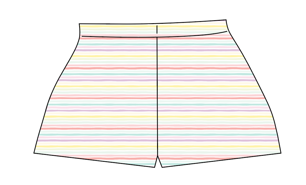 Easter Stripes Ladies' Lounge Shorts