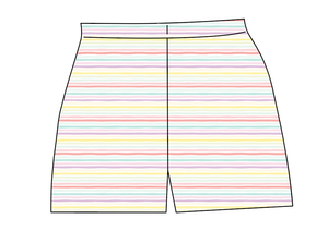 Easter Stripes Ladies' Lounge Shorts