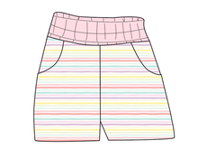 Load image into Gallery viewer, Easter Stripes Ladies&#39; Joggers and Jogger Shorts