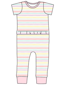 Easter Stripes Bennett Pants and Shorts Length T-Shirt Romper