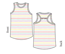 Load image into Gallery viewer, Easter Stripes Summer Tank