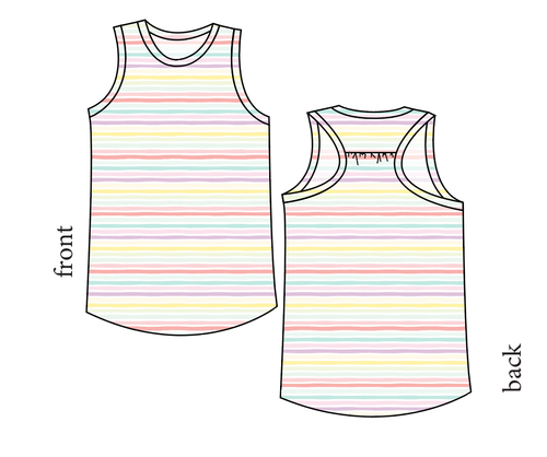 Easter Stripes Summer Tank