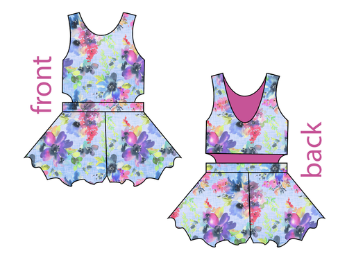 Serene Floral Kids Playsuit