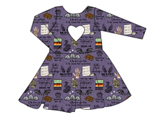 Load image into Gallery viewer, Night Court Molly Heart Back Twirly Dress