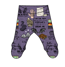 Load image into Gallery viewer, Night Court Newborn Footed Pants