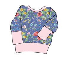 Load image into Gallery viewer, Pressed Flowers Grow With Me Hoodie (or Crewneck)