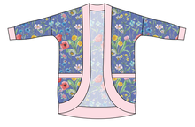 Load image into Gallery viewer, Pressed Flowers Kids Cocoon Cardigan