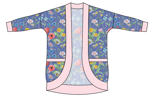 Pressed Flowers Kids Cocoon Cardigan