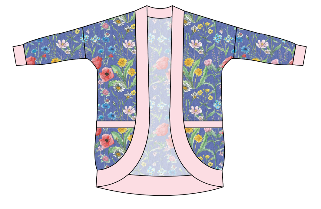 Pressed Flowers Kids Cocoon Cardigan