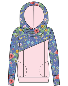 Pressed Flowers Ladies Hoodie