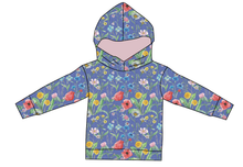 Load image into Gallery viewer, Pressed Flowers Ladies Oversized Hoodie