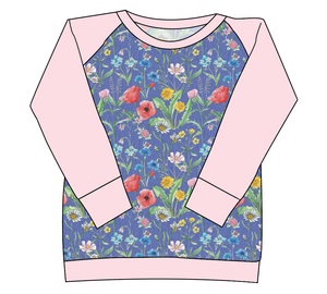 Pressed Flowers Ladies' Classic Crewneck