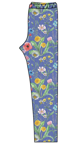 Pressed Flowers Ladies' Lounge Leggings