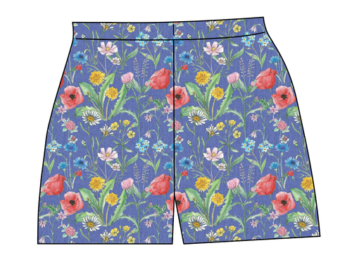 Pressed Flowers Ladies' Lounge Shorts