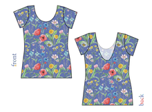 Load image into Gallery viewer, Pressed Flowers Ladies&#39; Low Back Ballerina Tee