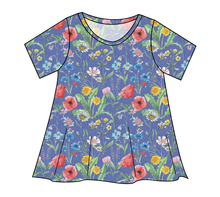 Load image into Gallery viewer, Pressed Flowers Ladies&#39; Swing Tee