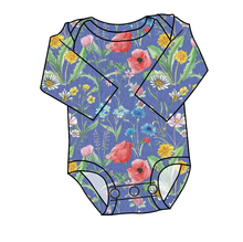 Load image into Gallery viewer, Pressed Flowers Lap Neck Bodysuit