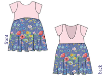 Load image into Gallery viewer, Pressed Flowers Low Back Dress