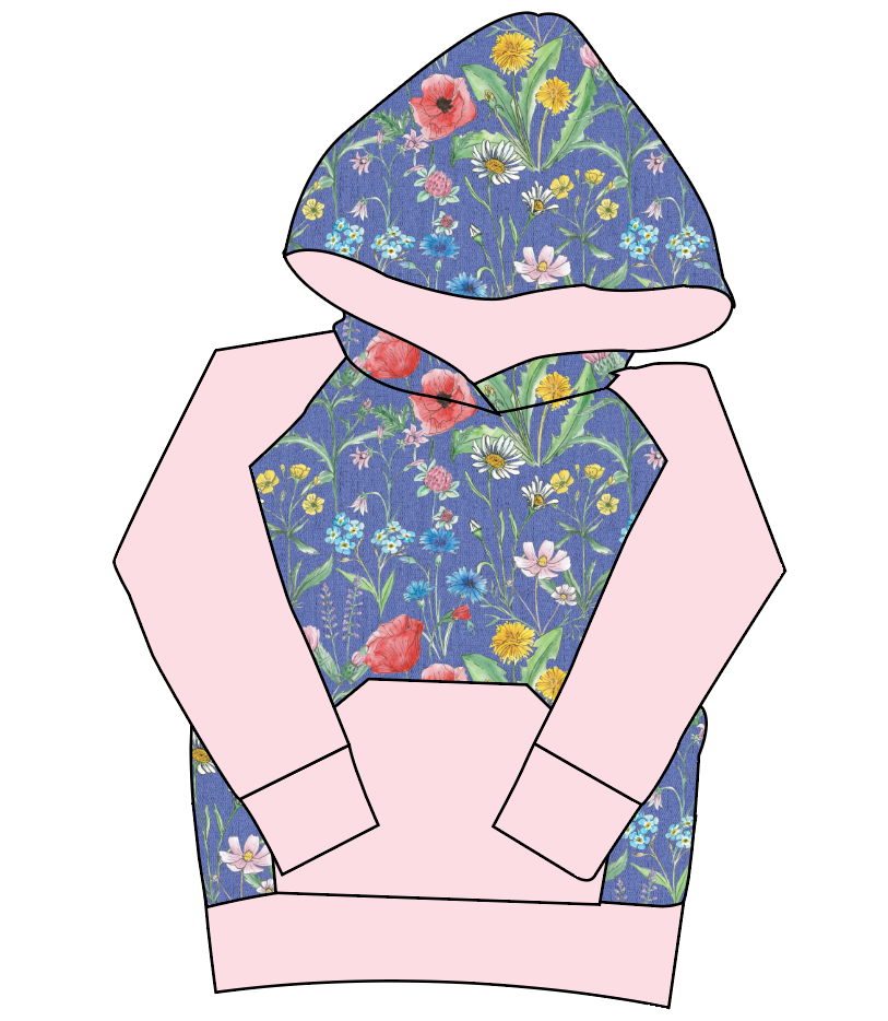 Pressed Flowers Mens' Hoodie