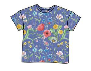 Pressed Flowers Oversized Tee