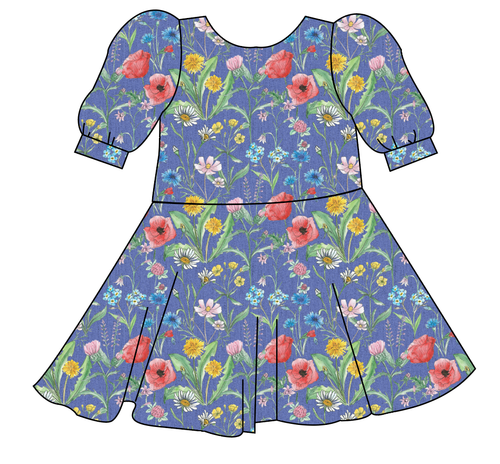 Pressed Flowers Prairie Dress