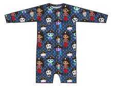 Load image into Gallery viewer, Ahoy Kitties Swim One Piece Rashguard Suit