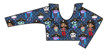 Load image into Gallery viewer, Ahoy Kitties Swim Ruffle Neck Swim Top