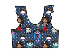 Load image into Gallery viewer, Ahoy Kitties Swim Ruffle Neck Swim Top