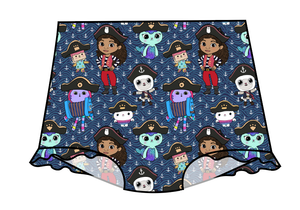 Ahoy Kitties Swim High Waisted Swim Bottoms