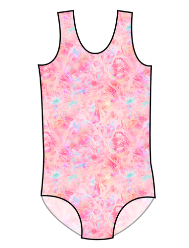 Coral Dip Swim Basic One Piece Swim Suit