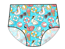 Load image into Gallery viewer, Cupcake Pool Swim High Waisted Swim Bottoms