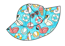 Load image into Gallery viewer, Cupcake Pool Sun Hat: Little Golden Sun Collab