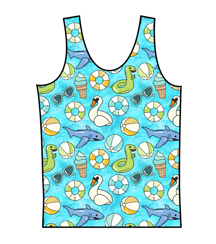 Rad Pool Swim Basic Swim Top