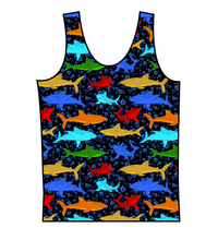 Load image into Gallery viewer, Bright Sharks Swim Basic Swim Top