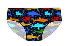 Load image into Gallery viewer, Bright Sharks Swim Basic Swim Bottoms