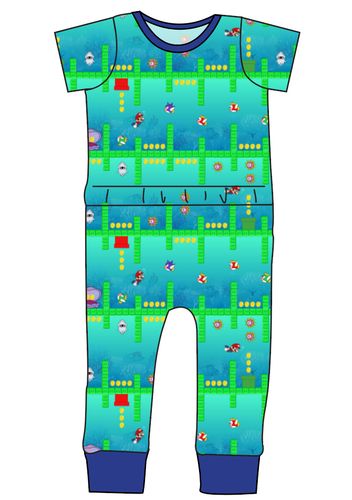 Underwater Coin Collector Bennett Pants and Shorts Length T-Shirt Romper