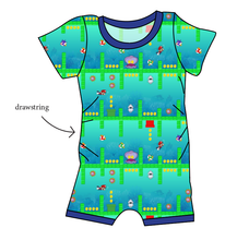 Load image into Gallery viewer, Underwater Coin Collector Grow With Me Pants And Shorts Romper