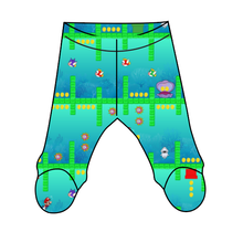 Load image into Gallery viewer, Underwater Coin Collector Newborn Footed Pants