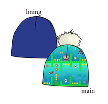 Load image into Gallery viewer, Underwater Coin Collector Slouchy Beanie (Reversible!)