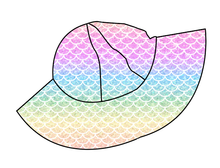 Load image into Gallery viewer, Pastel Scales Sun Hat: Little Golden Sun Collab