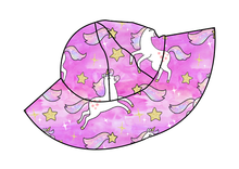 Load image into Gallery viewer, Pink Unicorn Club Sun Hat: Little Golden Sun Collab