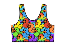 Load image into Gallery viewer, Rainbow Ducks Swim Basic Swim Top