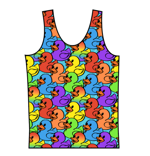 Rainbow Ducks Swim Basic Swim Top