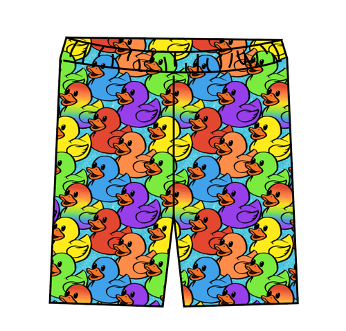 Rainbow Ducks Swim Swim Shorts