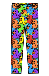 Rainbow Ducks Swim Swim Leggings