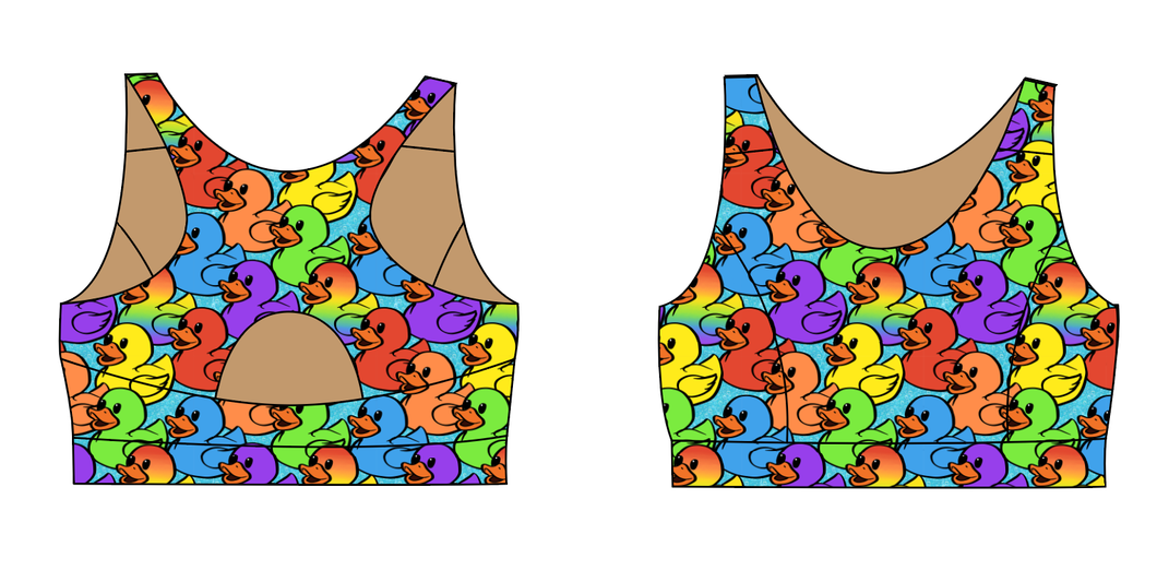 Rainbow Ducks Swim Ladies' Swim Bra