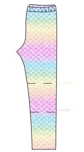 Pastel Scales Basic Leggings