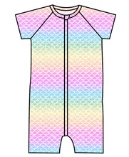 Load image into Gallery viewer, Pastel Scales Swim One Piece Rashguard Suit