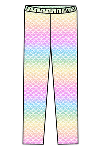 Pastel Scales Swim Swim Leggings